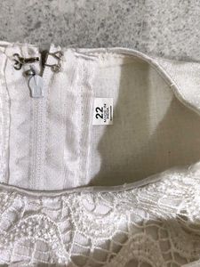 Elegant White Flower Girl Dress