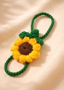 Handmade Crochet Sunflower Charm