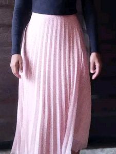 Pink Floral Skirt