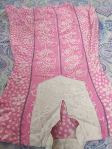 Pink Floral Kurta