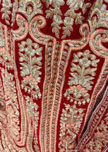 Embroidered Velvet Lehenga Choli Set