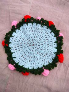 mini crochet bouquet coaster 💐