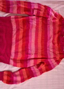 Striped Multicolor Button-Up Cardigan💖🎀