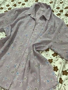 Vintage Floral Button-Up Shirt