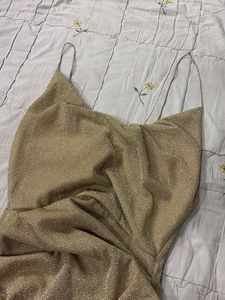 Sparkly Ruched Mini Dress