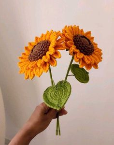 Crocheted Sunflower Bouquet