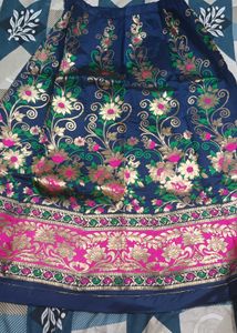 Stunning Pink &amp; Navy Dupatta