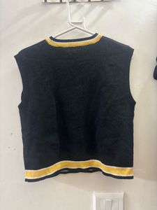 Sleeveless Smiley Face Sweater Vest