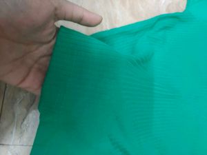 Collar Crop Top Green