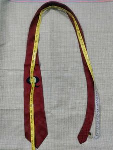 Men's Red Patterned Tie