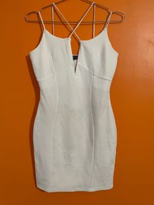 White Bodycon Mini Dress