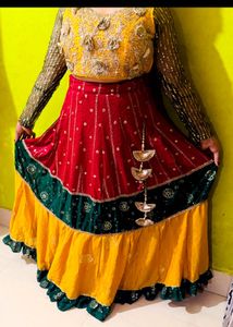 Very Beautiful Multi Crop Top Lehenga