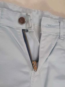 Light Blue Casual Pants