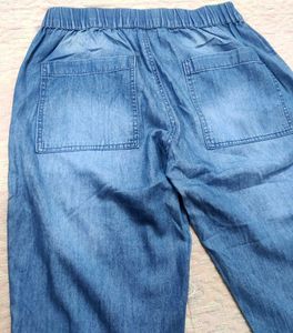 Denim Jogger 👖, Style With 😎