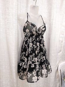Mesh GenZ Floral Mini Dress