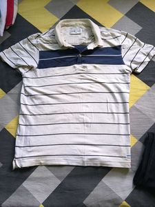 Men's Striped Polo T-Shirt