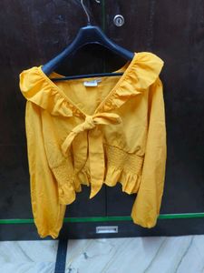 Stylish yellow top