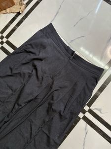 Women's Grey Wide-Leg Trousers