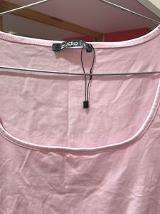 Pink Lace Trim Crop Top