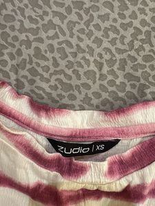 Boho Tie-Dye Twist Front Top