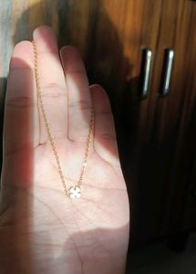 Dainty Gold Four-Leaf Clover Necklace