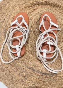 Completely New Lace-Up Gladiator Flats