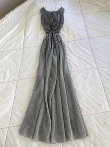 Sparkly Silver Maxi Dress