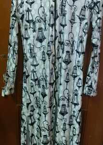 Front Cut White Kurta
