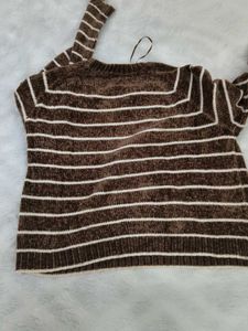 Cozy Striped Velour Sweater