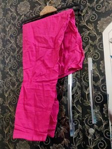 Elegant White Kurta with Pink Sleeves sets