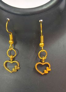 Double Heart Metal Eyerring  Latest Trending Fancy
