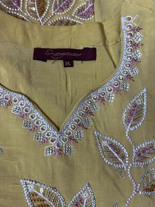 Beautiful Yellow Gold Kurta Set