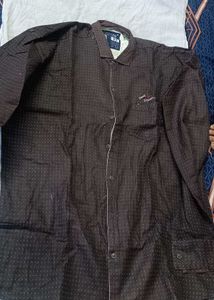 Brown Printed Shirt