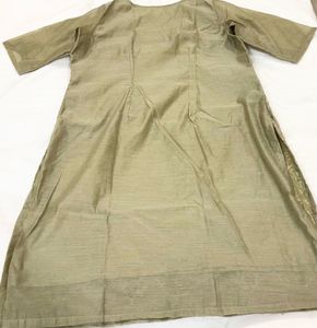 Olive Green Embroidered Kurta Set