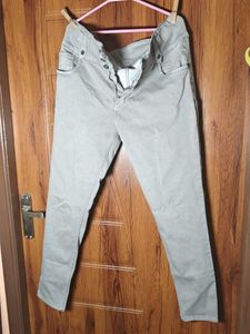 Free delivery - Light Grey Slim Fit Jeans