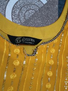 Beautiful Sequence Work Patiala Kurti 😘