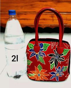 🔴 New Floral Pure Leather Handbag