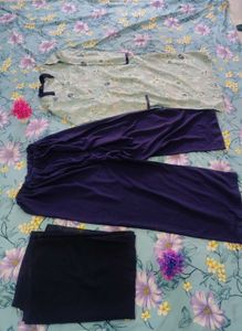 Light Blue Floral Kurta Set