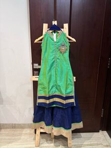 Brand New Green & Blue Kurta Set For girl