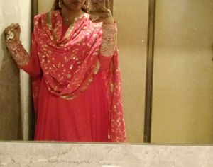 Anarkali Set..With Pant And Heavy Dupatta..