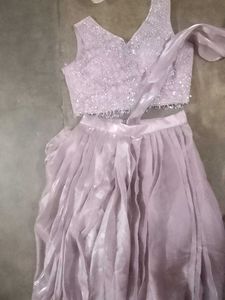 Embellished Lavender Blouse