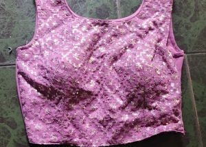 Beautiful Purple Embroidered Gown