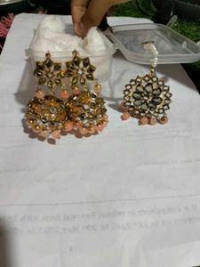 Punjabi Earrings And Maangtika