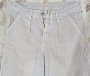 Casual Light Grey Straight Jeans