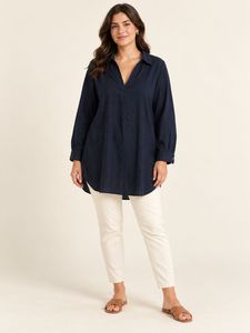 H&M Black Tunic Top