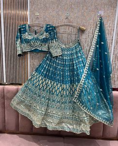 Red Embroidered Lehenga Choli Set
