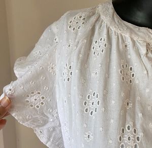 White Dress With Butterfly Sleeves