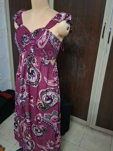 Paisley Print Maxi Dress
