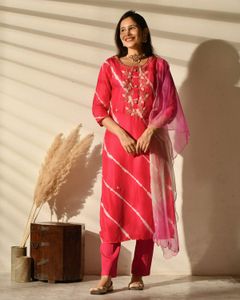 Beautiful Pink Kurta Set with Dupatta