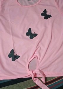 Cute Pink Butterfly T-Shirt